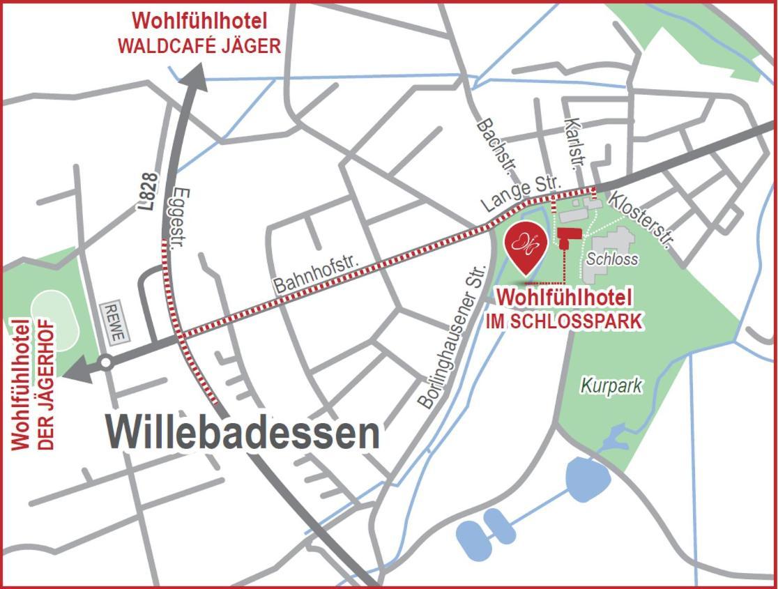 Wohlfuehlhotel Im Schlosspark - Self Checkin Willebadessen Esterno foto